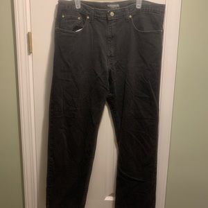 Saddlebred 100% cotton classic fit black jeans, 38 x 30